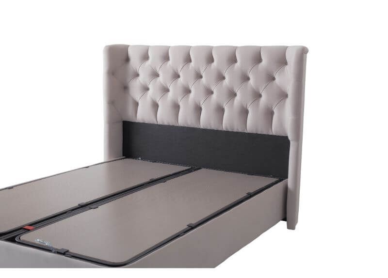 Furniture Link Mayfair Champagne Fabric Ottoman Bed 