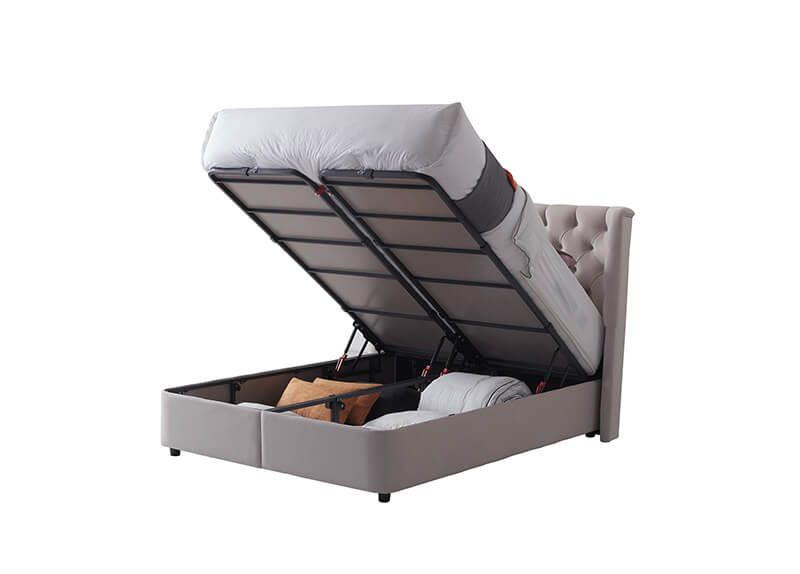 Furniture Link Mayfair Champagne Fabric Ottoman Bed 