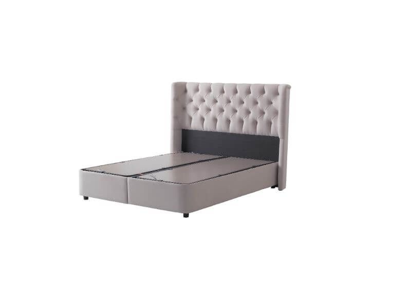 Furniture Link Mayfair Champagne Fabric Ottoman Bed 
