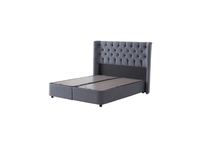 Clearance Furniture Link Mayfair Grey Fabric Double Size Ottoman Bed