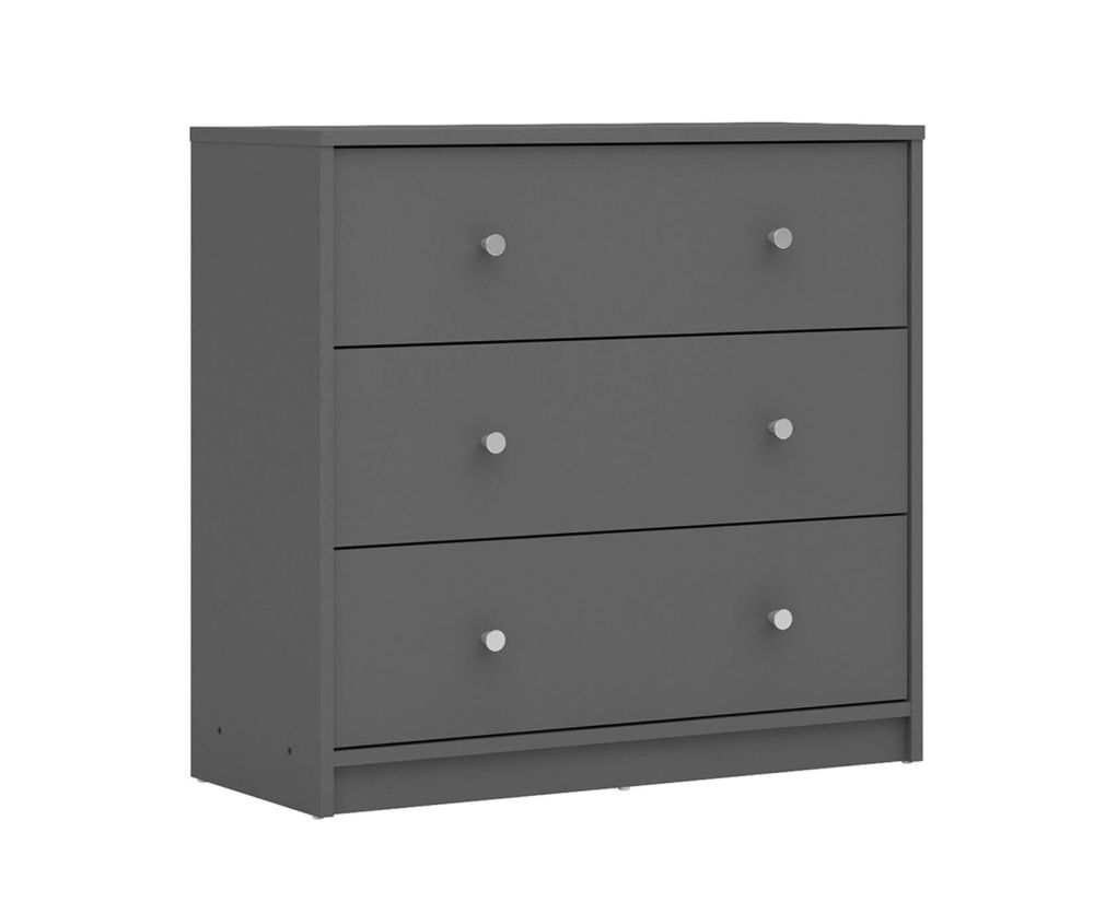 FTG May Grey 3 Drawer Chest