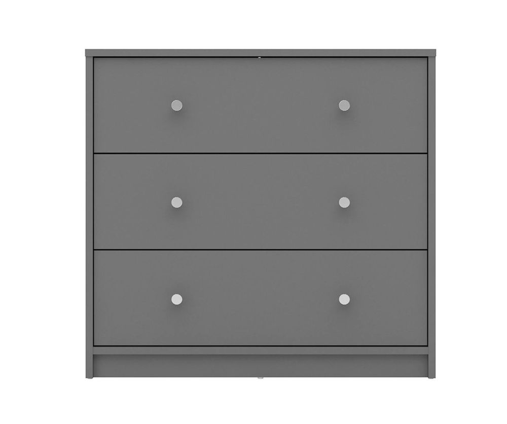 FTG May Grey 3 Drawer Chest