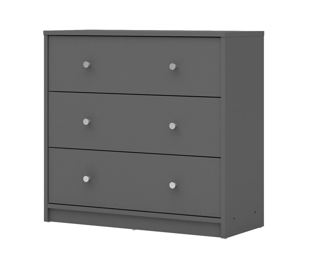 FTG May Grey 3 Drawer Chest