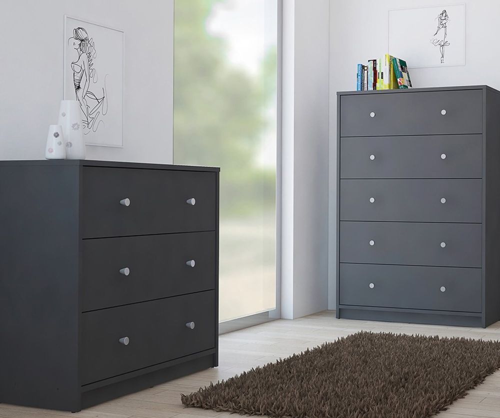 FTG May Grey 3 Drawer Chest