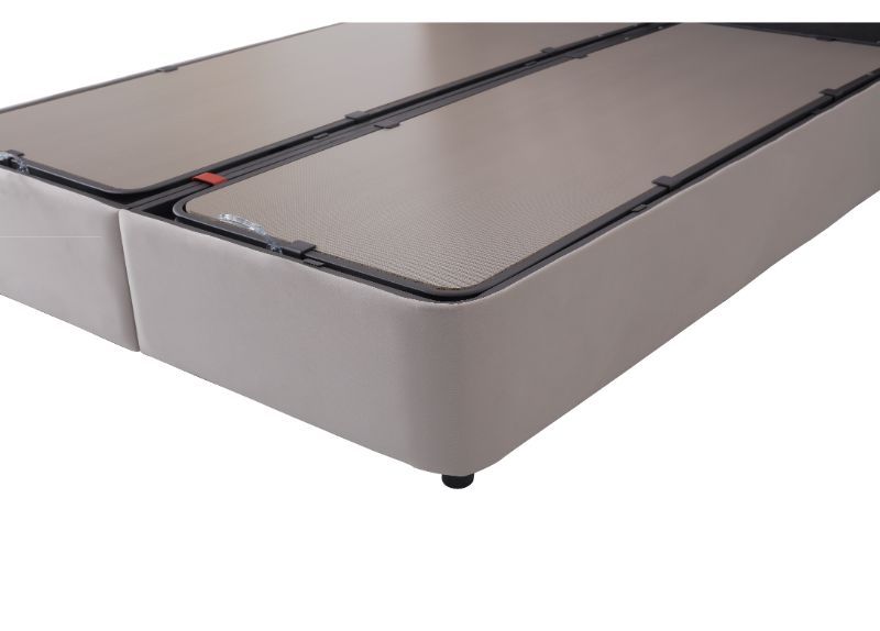 Furniture Link Savoy Grey Fabric Ottoman Bed
