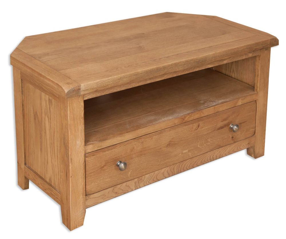 Melbourne Country Oak Corner TV Cabinet