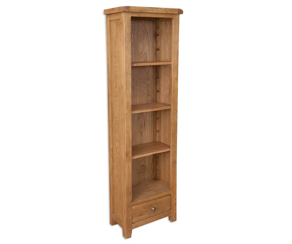Melbourne Country Oak Slim Bookcase