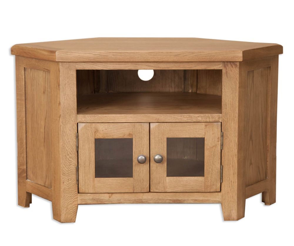 Melbourne Country Oak Glazed TV Cabinet