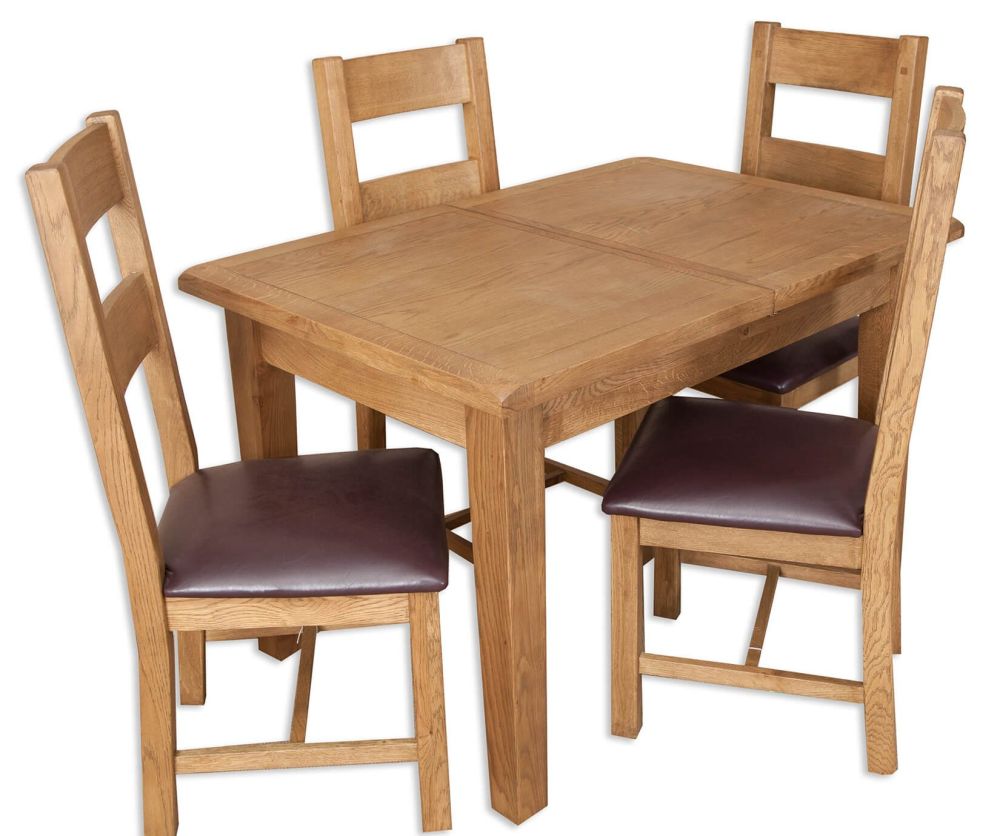 Melbourne Country Oak Medium Extending Dining Table