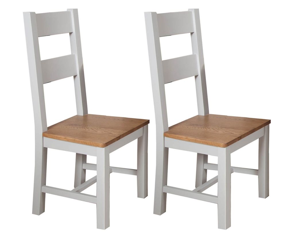 Melbourne French Grey Dining Chair in Pair