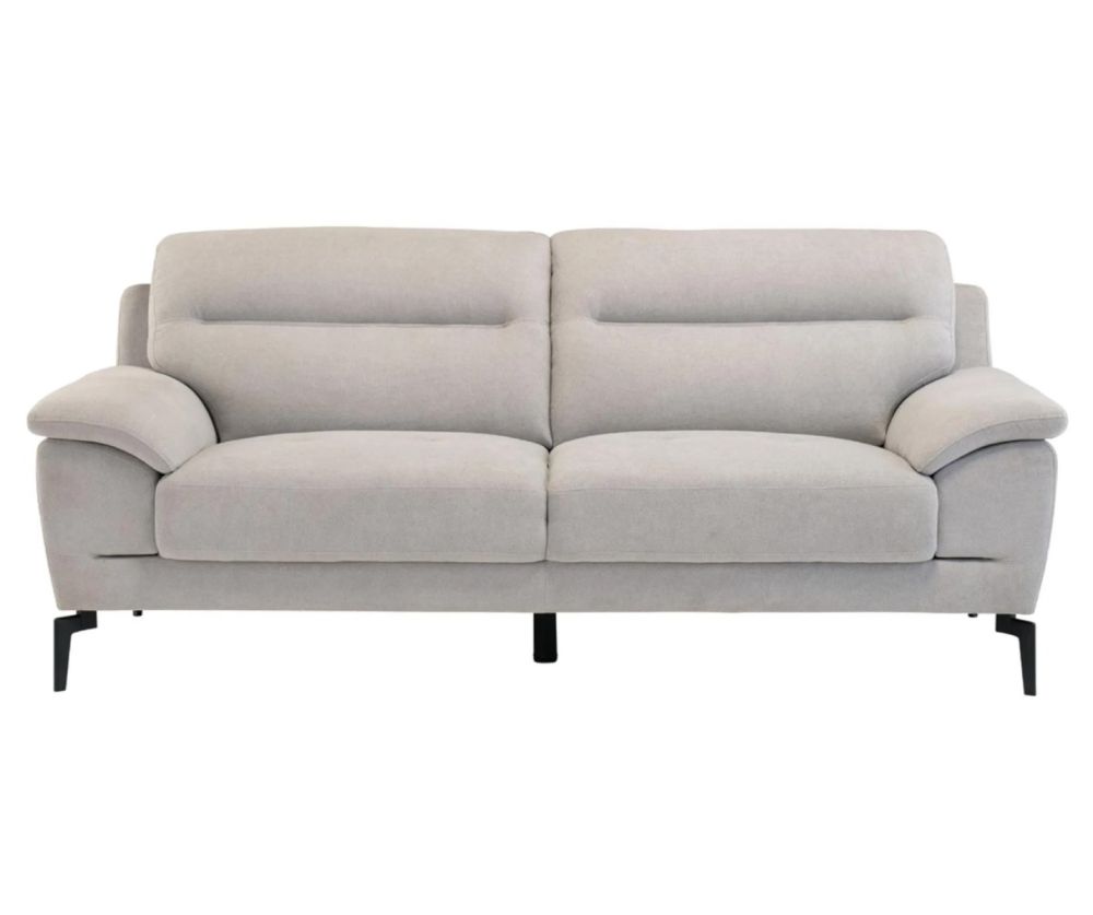 World Furniture Mia Grey Fabric Fixed 3 Seater Sofa