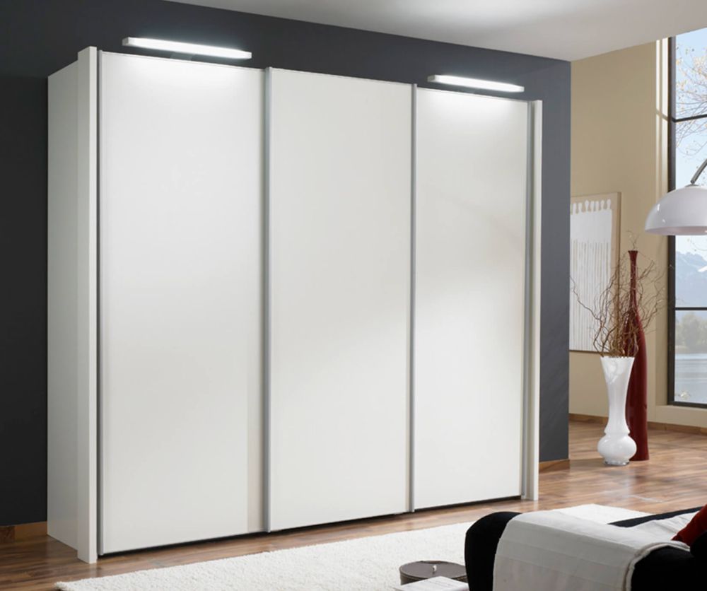 Wiemann Miami Alpine White Sliding Door Wardrobe - H 217cm