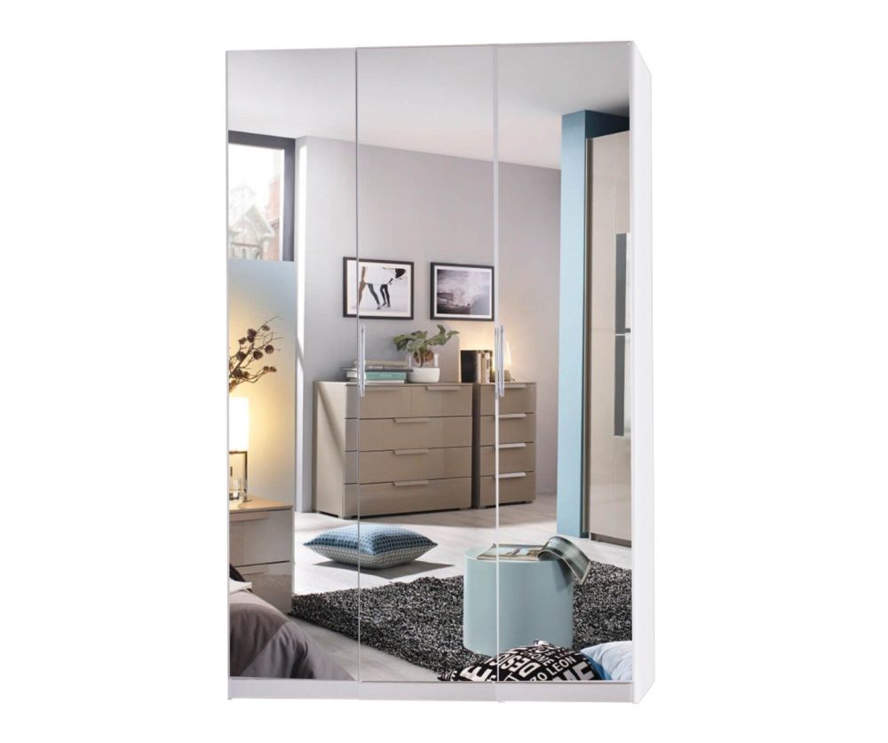 Rauch Miramar Silk Grey Carcase 3 Mirror Door Wardrobe