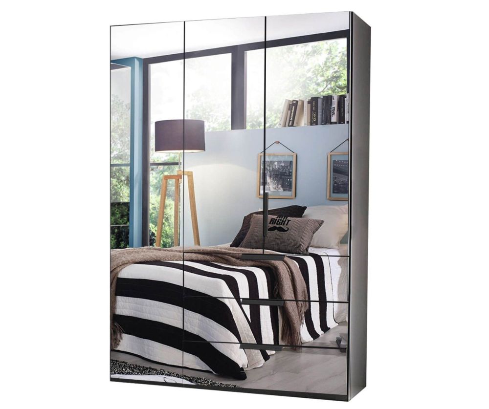 Rauch Miramar Alpine White Carcase 3 Mirror Door Wardrobe