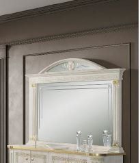 H2O Design Aurora Beige Birch Gold Italian Wall Mirror