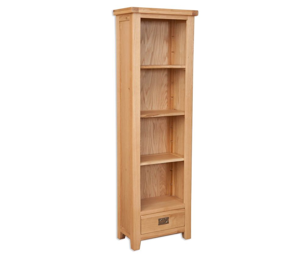 Melbourne Natural Oak Slim Bookcase