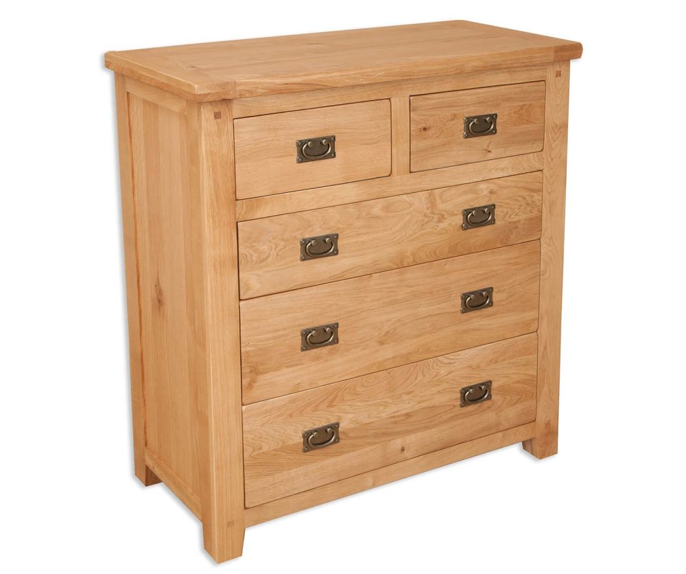 Melbourne Natural Oak 2+3 Drawer Chest