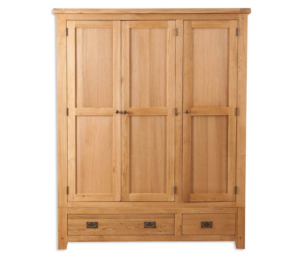 Melbourne Natural Oak 3 Door 2 Drawer Wardrobe