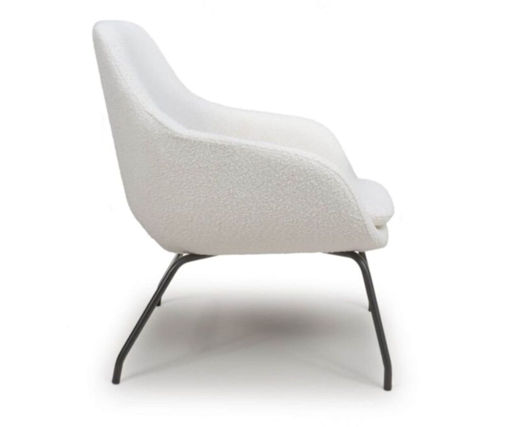 Furniture Link Moby Ivory Accent Chair