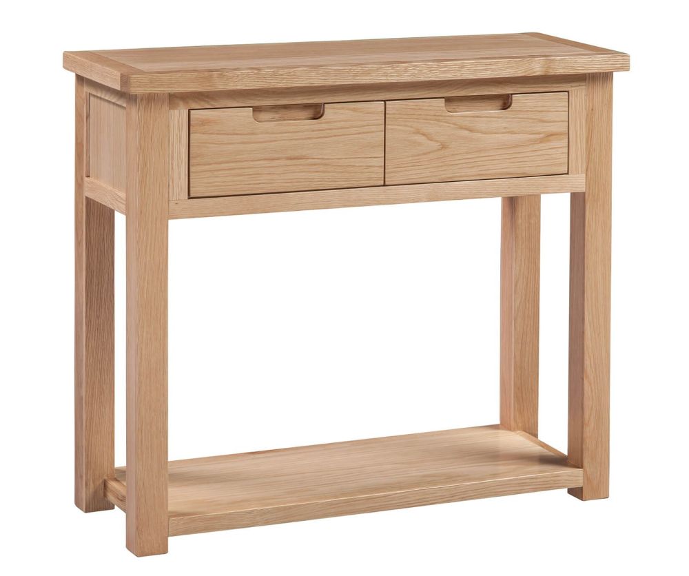 Homestyle GB Moderna Oak 2 Drawer Hall Table