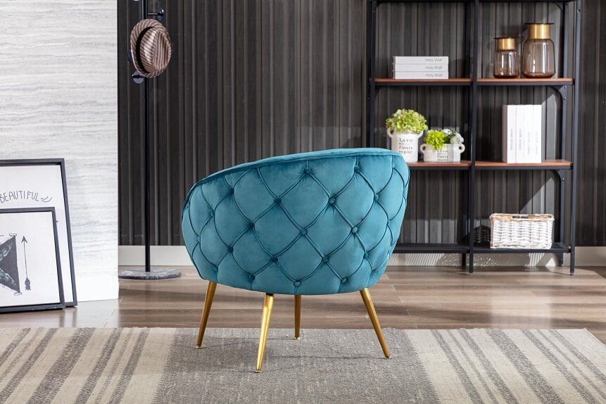 Furniture Link Monica Federal Blue Accent Chair 