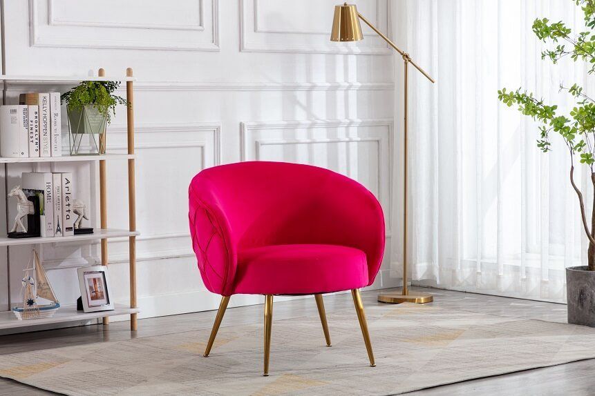 Furniture Link Monica Raspberry Accent Chair 