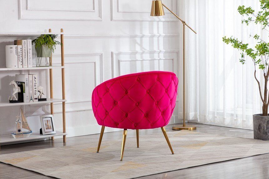 Furniture Link Monica Raspberry Accent Chair 