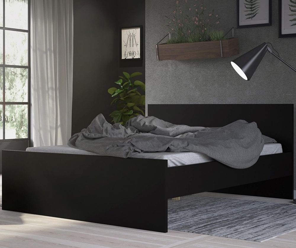 FTG Naia Black Matt Bed Frame