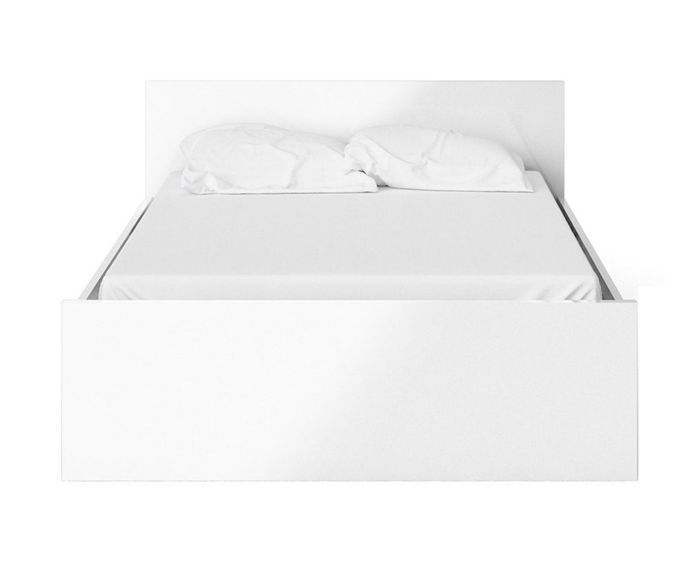 FTG Naia White High Gloss Bed Frame