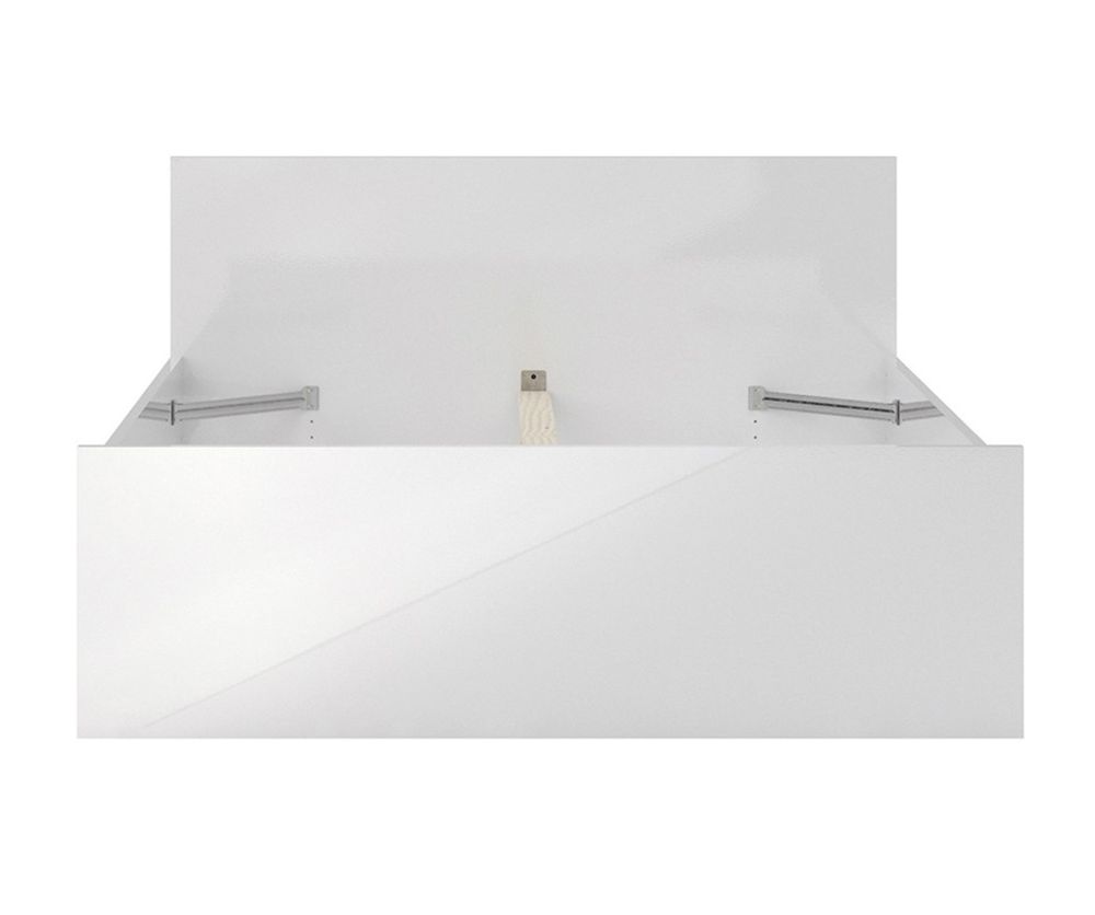 FTG Naia White High Gloss Bed Frame