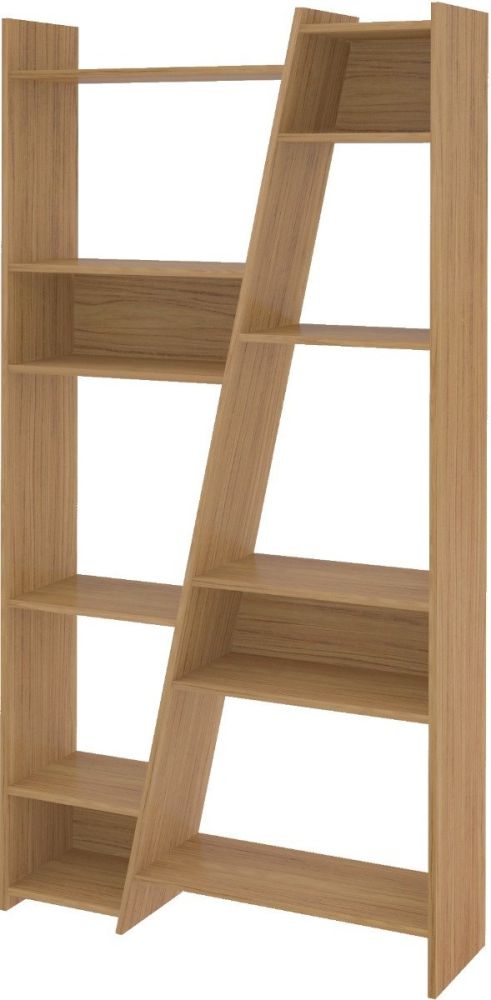 Seconique Furniture Naples Oak Effect Tall Bookcase 