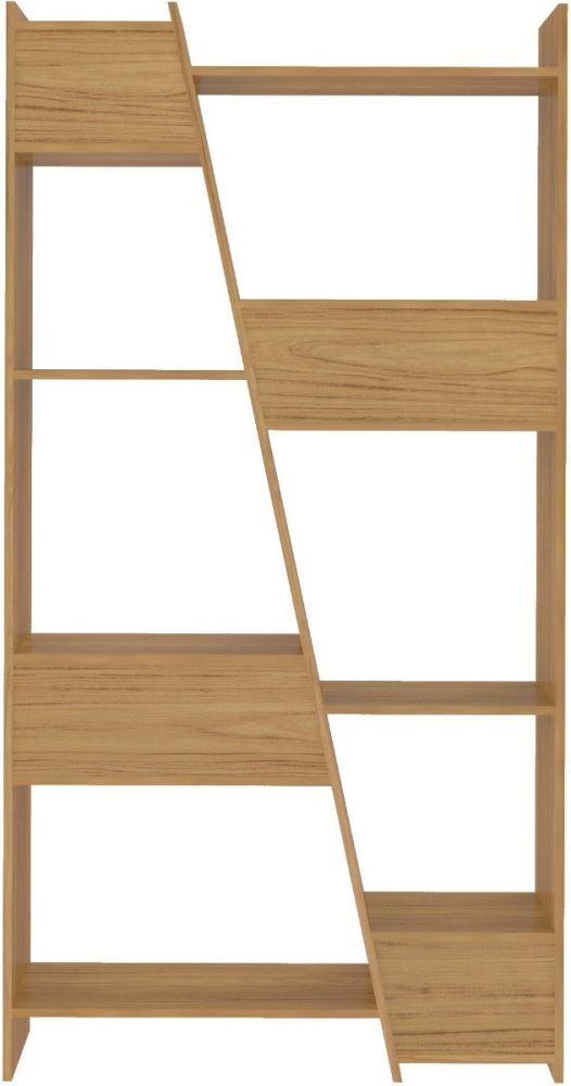 Seconique Furniture Naples Oak Effect Tall Bookcase 