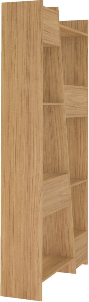 Seconique Furniture Naples Oak Effect Tall Bookcase 