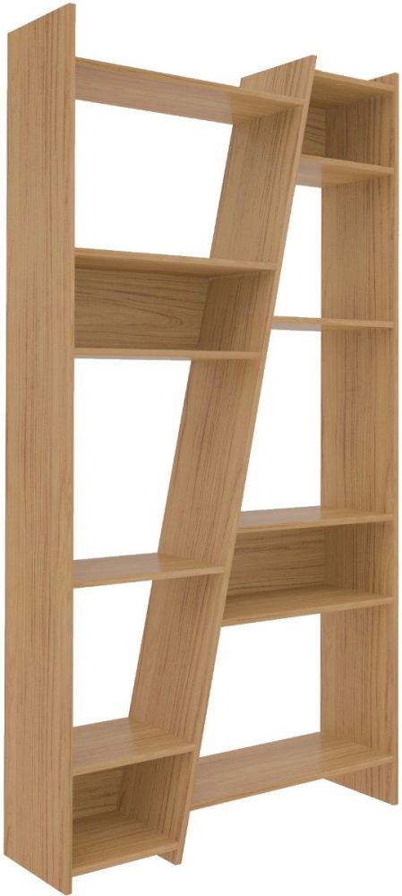 Seconique Furniture Naples Oak Effect Tall Bookcase 