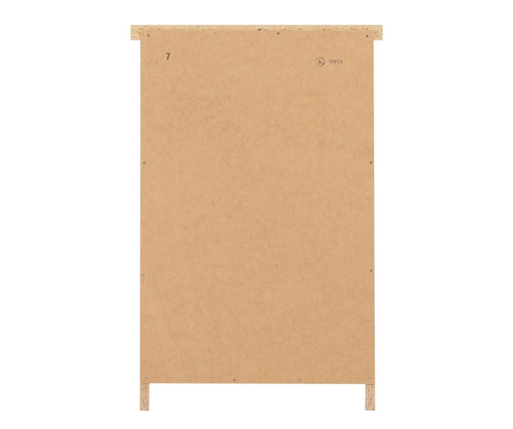 Seconique Nevada White Gloss 2 Drawer Bedside Cabinet