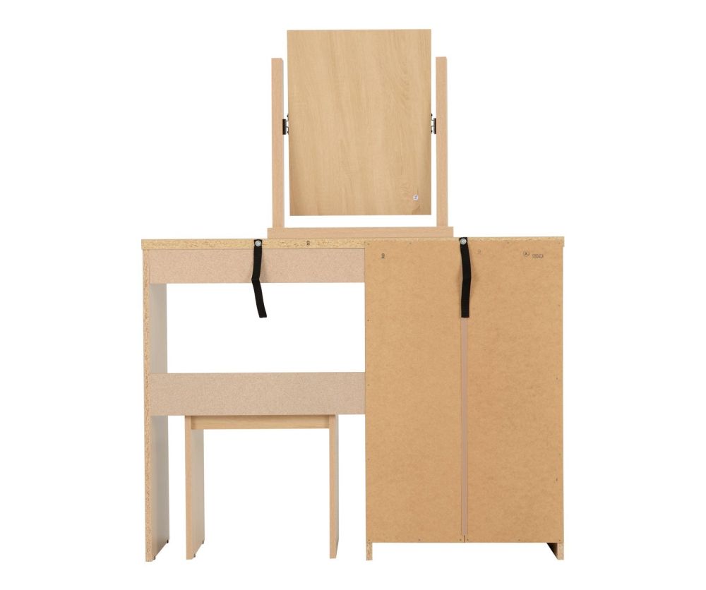 Seconique Nevada Sonoma Oak 4 Drawer Dressing Table Set