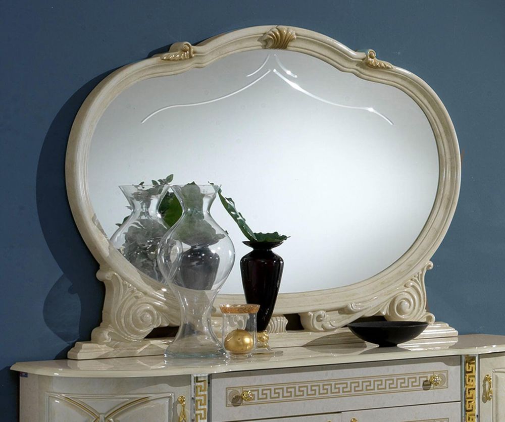 Ben Company New Venus Beige and Gold Italian Mirror