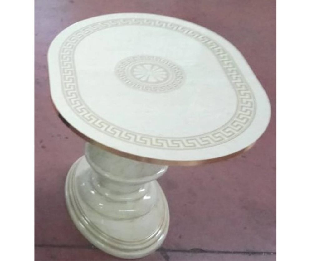 Ben Company New Venus Beige and Gold Italian Lamp Table