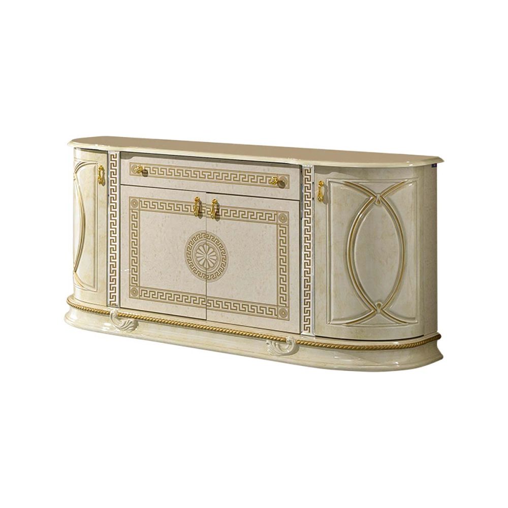 Ben Company New Venus Beige and Gold Italian 4 Door Buffet