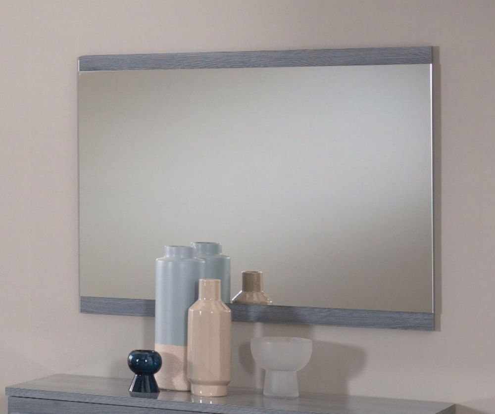 Ben Company Nicole Grey Finish Italian Bedroom Set with 4 Door Wardrobe