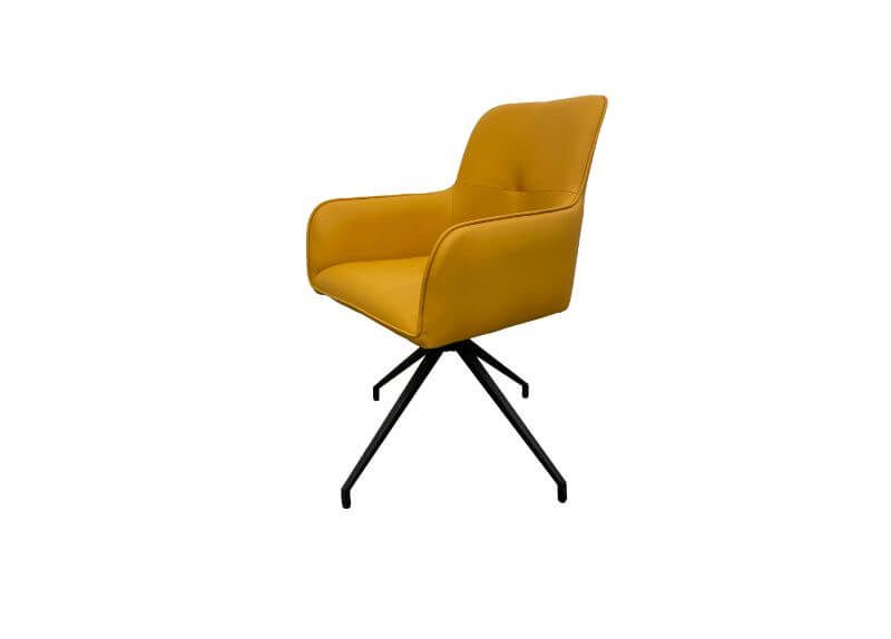 Furniture Link Nix Ochre Dining Chair in Pair