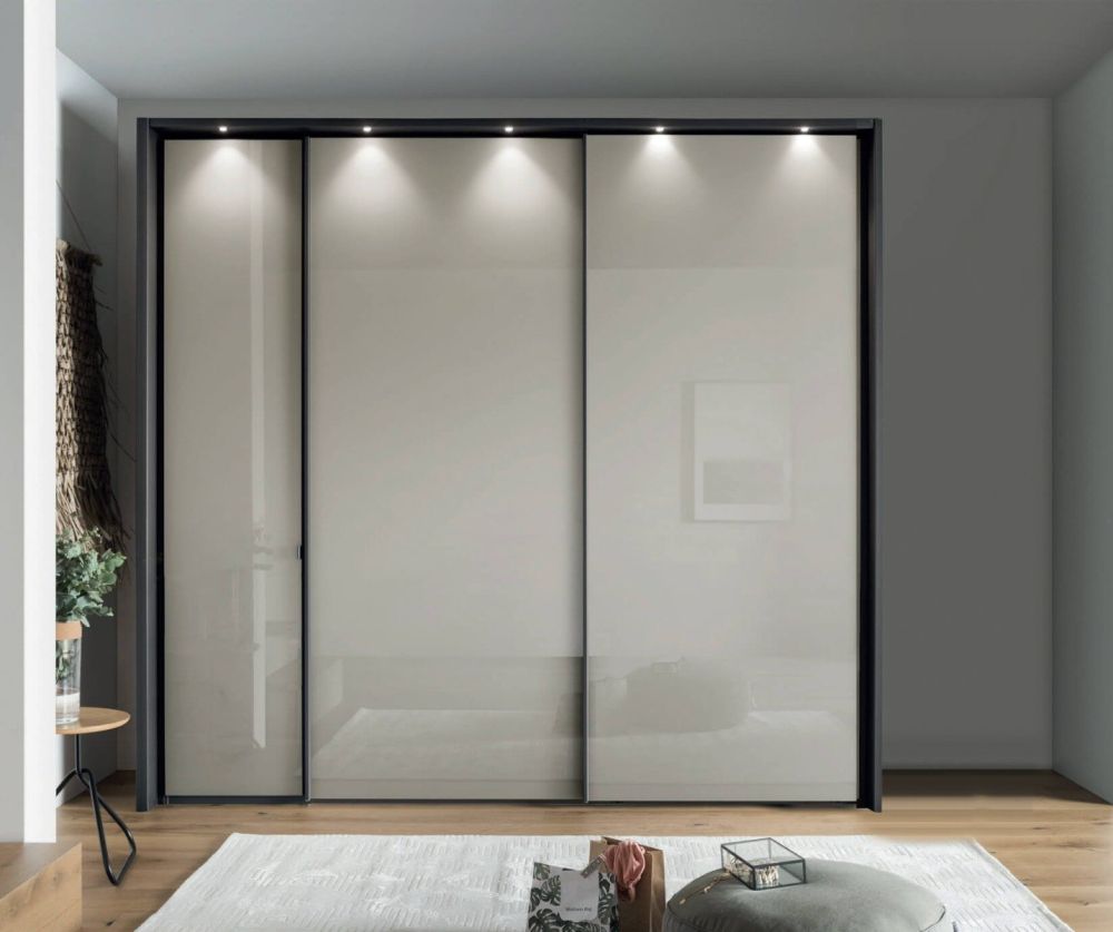 Wiemann Vip Nizza 1 Hinged Door Left,2 Sliding Doors Right Wardrobe-W200cm