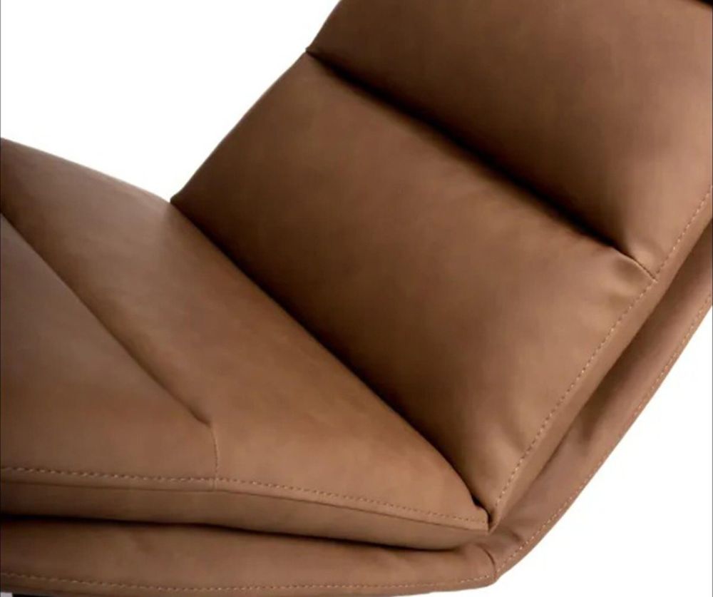 Furniture Link Nobo Tan Swivel Dining Chair in Pair