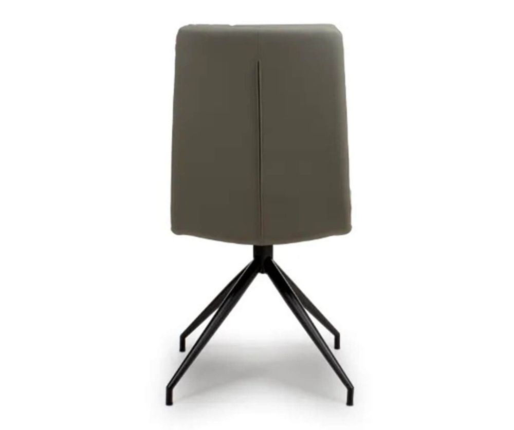Furniture Link Nobo Truffle Swivel Dining Chair in Pair