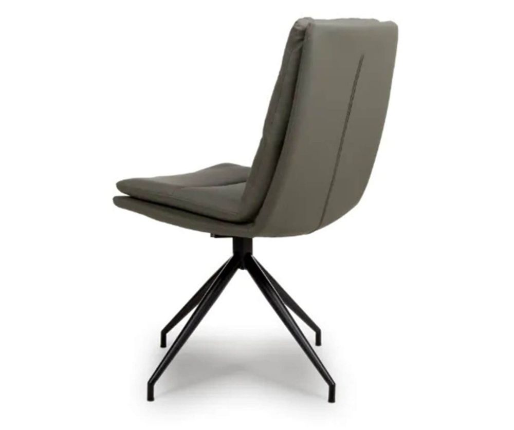 Furniture Link Nobo Truffle Swivel Dining Chair in Pair