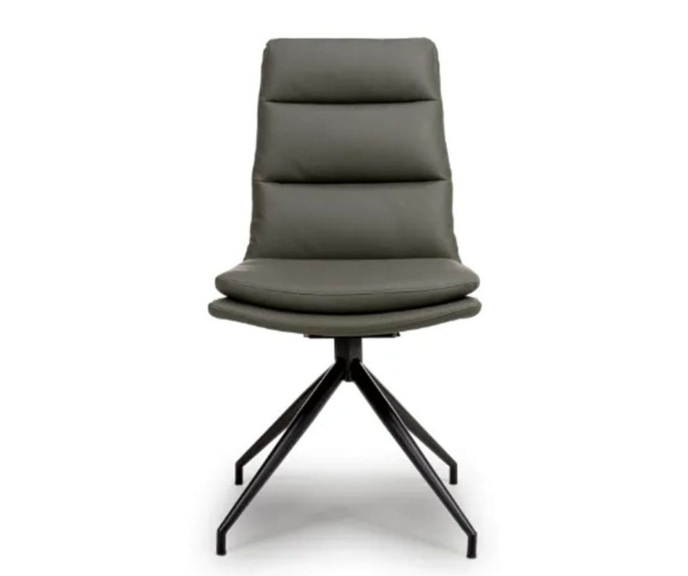 Furniture Link Nobo Truffle Swivel Dining Chair in Pair