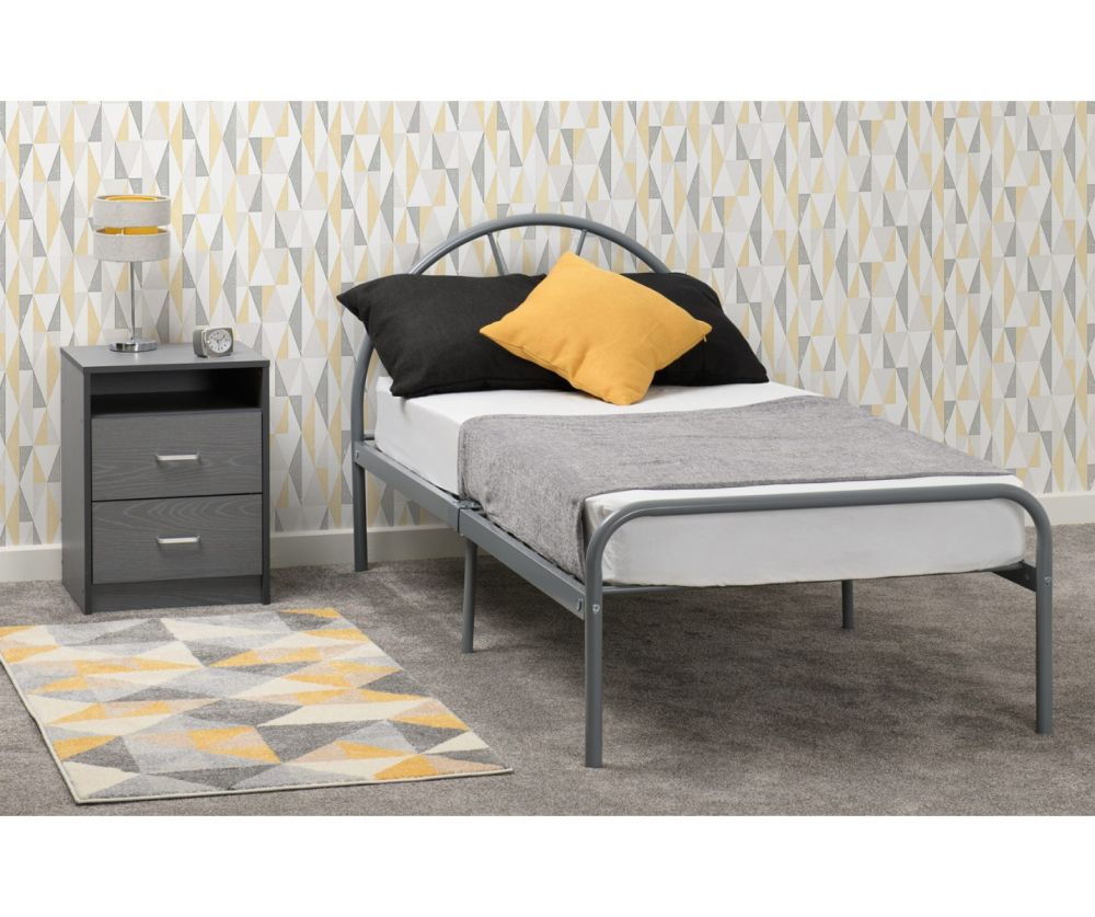 Seconique Nova Silver Low Foot End Metal Bed