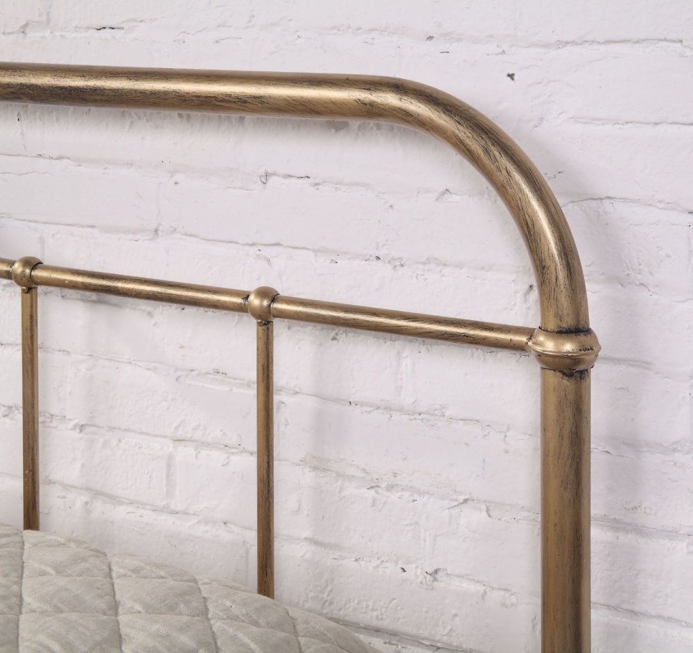 Flintshire Furniture Oakenholt Antique Bronze Metal Bed Frame