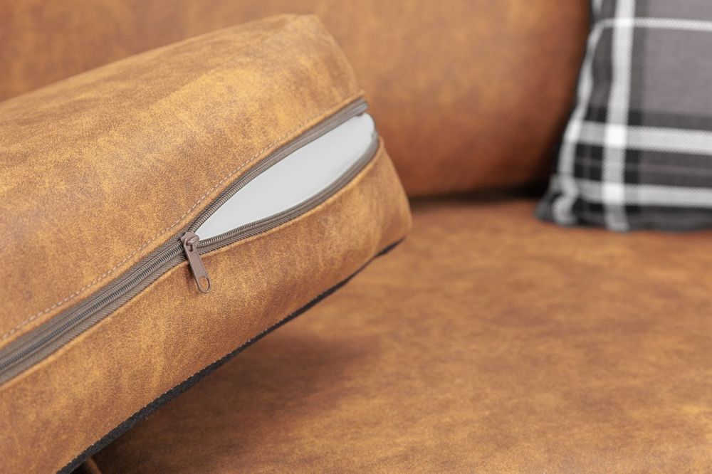 Maxen Tan Leather 2 Seater Sofa