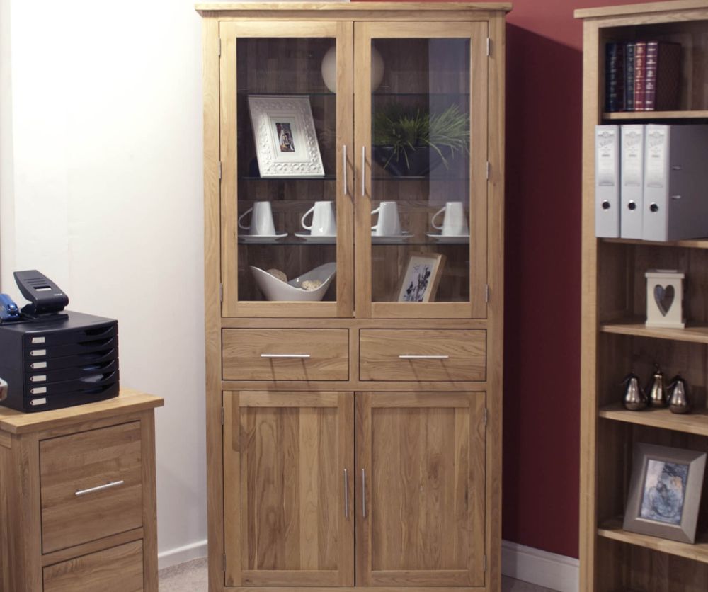 Homestyle GB Opus Oak 4 Door Library Unit